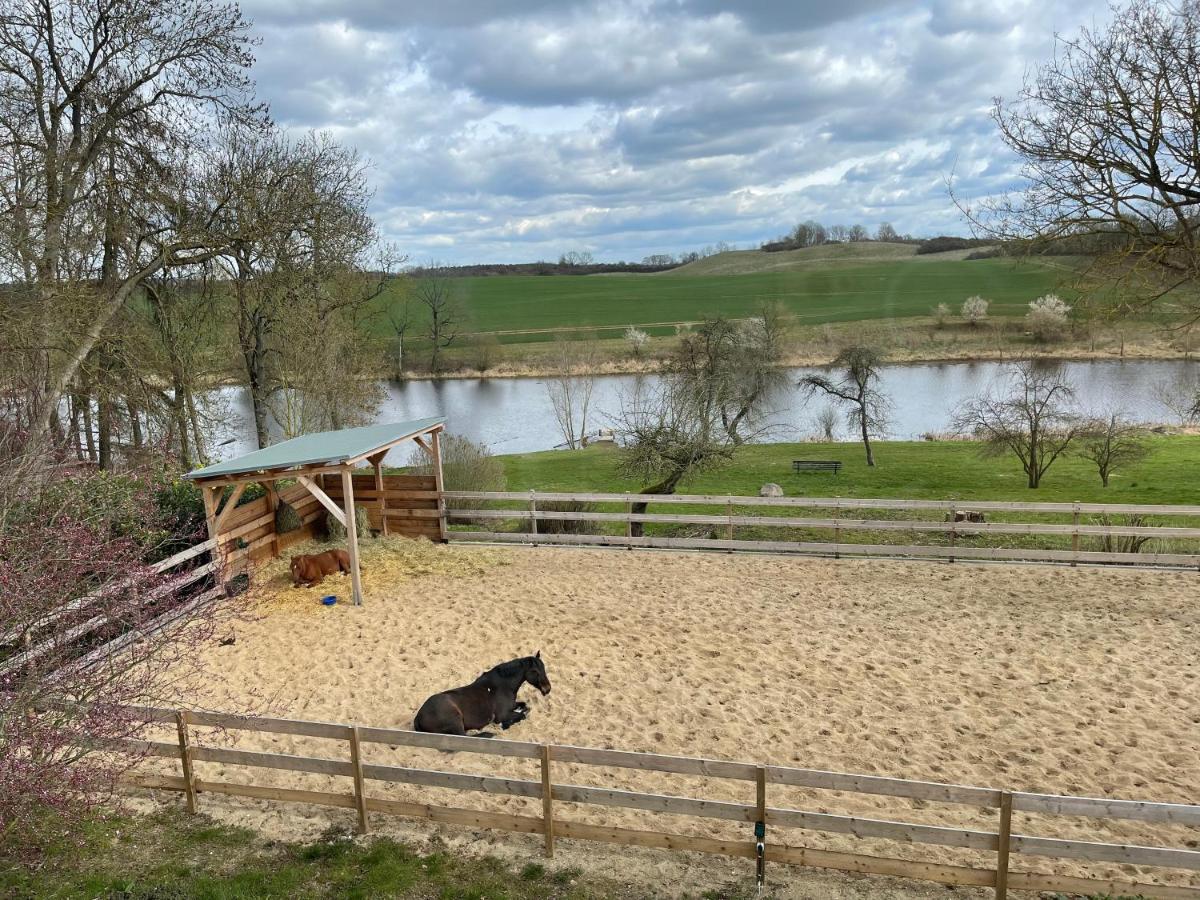 Ferienwohnung Mit Kamin Und Traumhafter Dachterrasse Mit Weitblick In Die Natur Neu Gaarz المظهر الخارجي الصورة